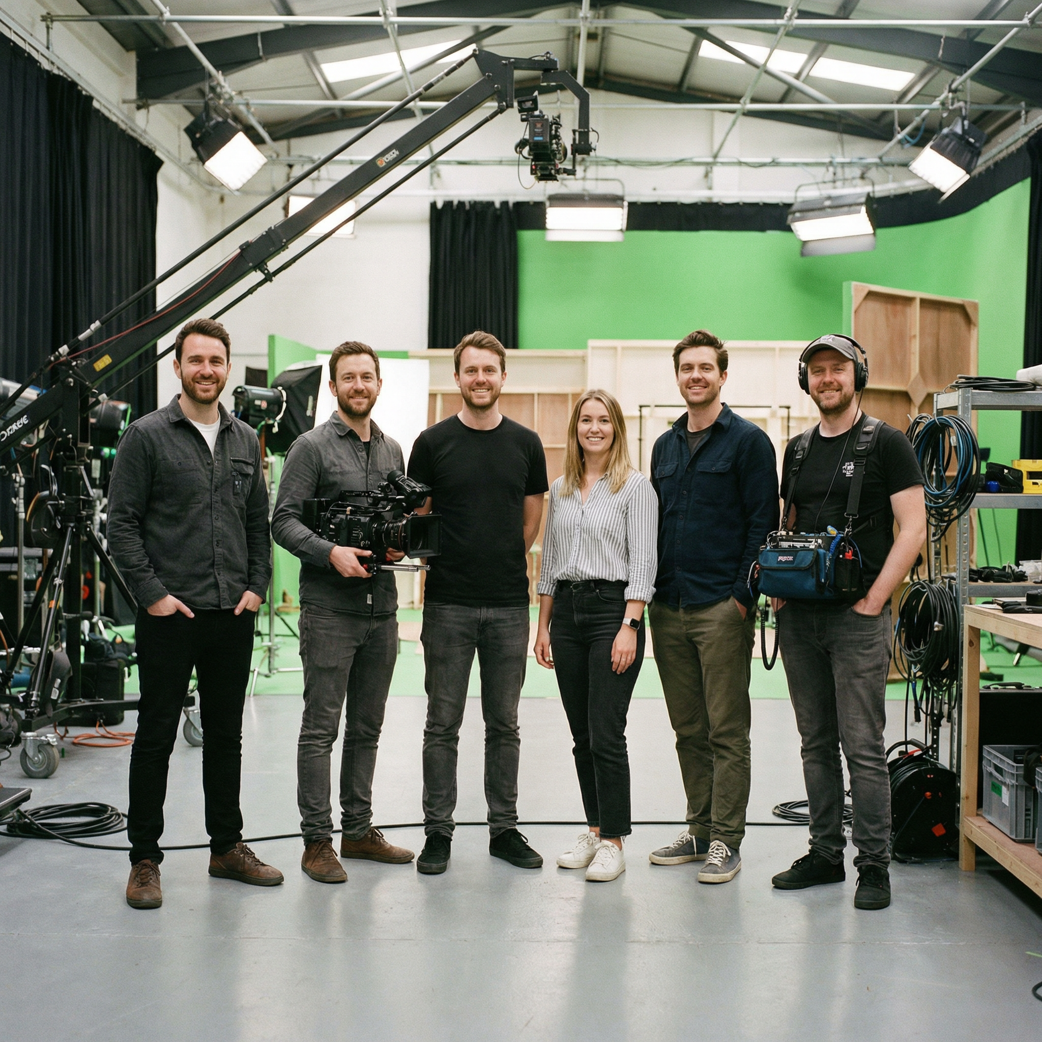 小马拉大车专业制作团队合影